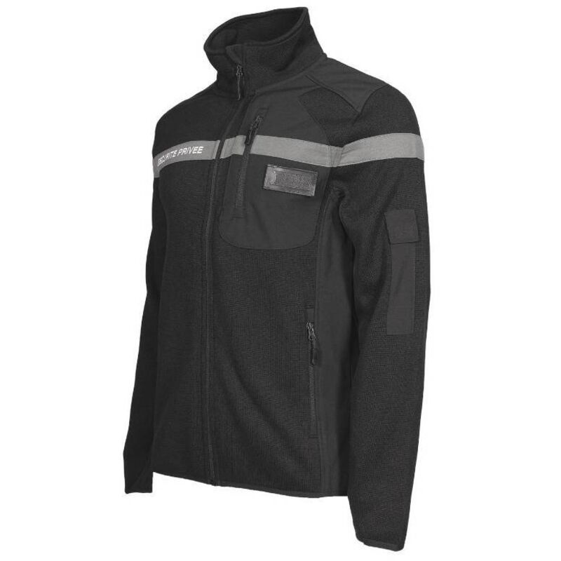 Gilet de Sécurité Privée Diamant - Taille 4XL - Noir - Confortable et Visible - D-Work