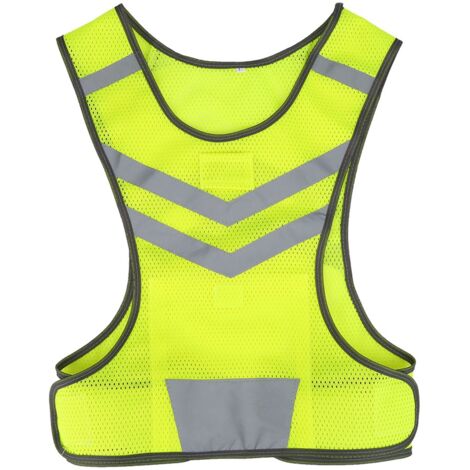 Gilet de sécurité réfléchissant réglable haute visibilité, pour Sports de plein air, cyclisme, course à pied, randonnée