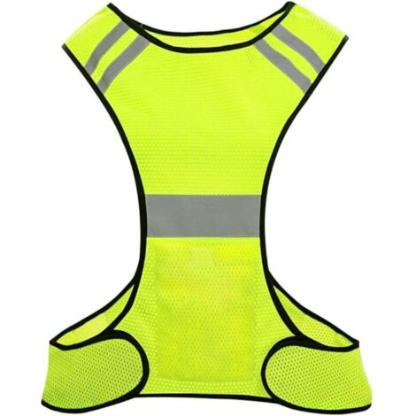 Gilet De Sécurité Veste Réfléchissant Gilet de course Haute Visibilité Pour Vélo Moto Marche Course Jogging.