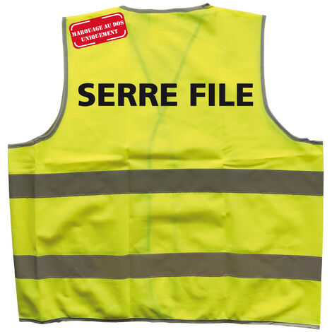 GILET DE SIGNALISATION SERRE FILE (WC1390SF).- Jaune - L