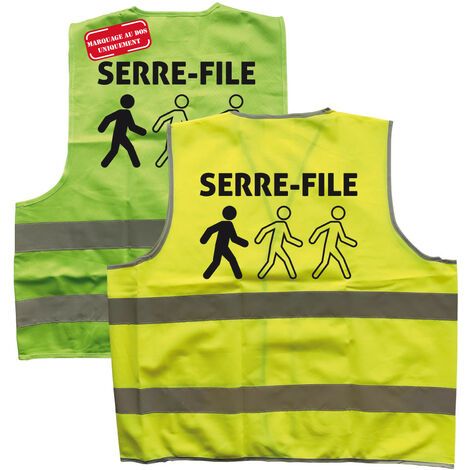GILET DE SIGNALISATION SERRE.FILE (WGILETSF).- Vert fluo - XL