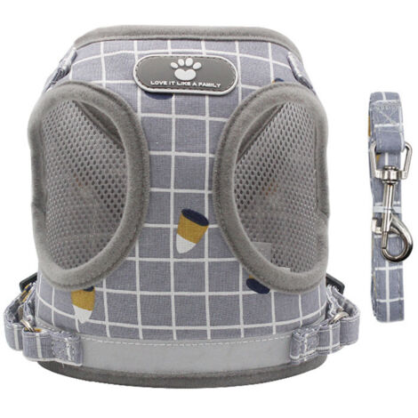 Gilet de traction pour animaux de compagnie, sangle de poitrine pour chien de petite et moyenne taille, corde de traction pour chien