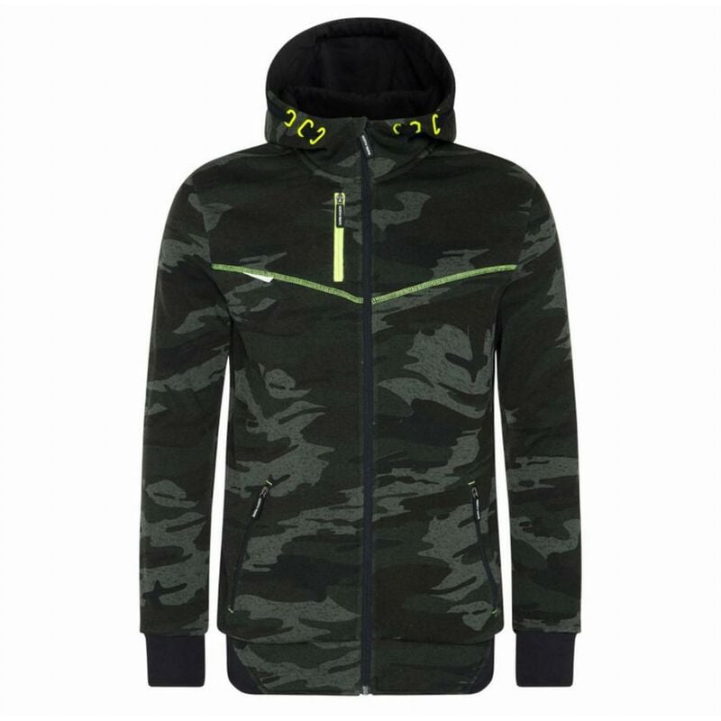Veste - nine worth - Botta 1509 Camouflage / Jaune Fluo t.l