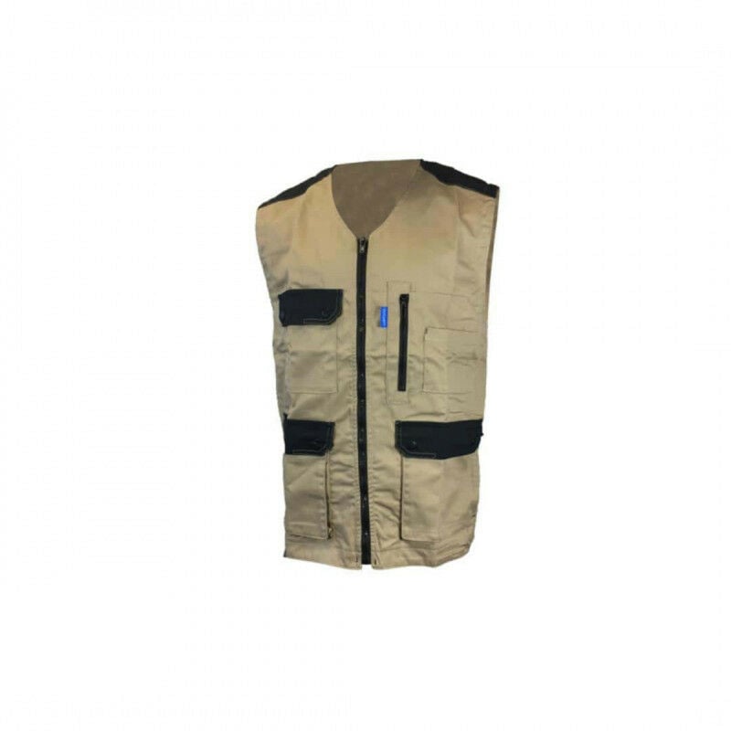 Gilet de travail Cepovett Kargo pro light - beige et noir - Taille 3