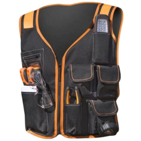 Gilet de travail léger, gilet porte-outils pour charpentiers, gilet à outils grande capacité, robuste et pratique, poches personnalisables