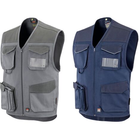 Gilet de travail multi-poches Neri Convoy - XXL - Bleu