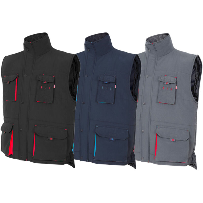 Gilet de travail Velilla 205902 - xl - Noir / rouge