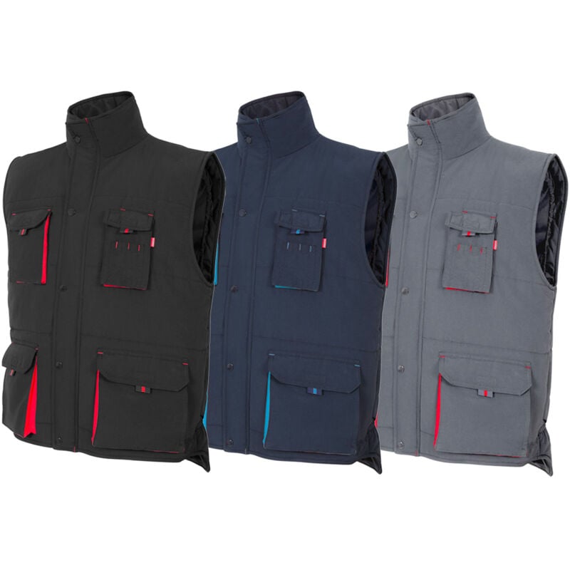 Gilet de travail Velilla 205902 - xxl - Blau / Rot