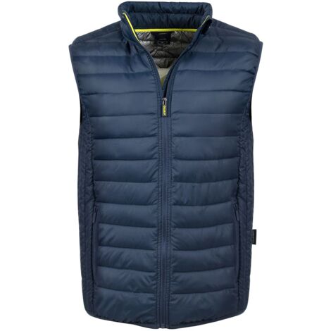Gilet de travail sans manche Matelassé Bleu Taille L Veste Doudoune Thermique VITO LOKI