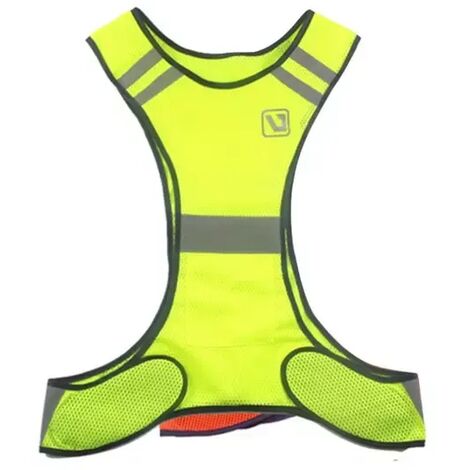 Gilet de travail sans manches, chemise de nuit brillante, réfléchissant, scintillant, avertissement, course à pied, équitation,Isral,black