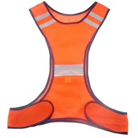 Gilet de travail sans manches, chemise de nuit brillante, réfléchissant, scintillant, avertissement, course à pied, équitation,Isral,white