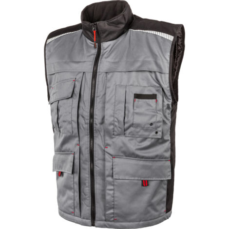 Gilet de travail sans manches doublé Albatros EDISON Gris / Noir 4XL