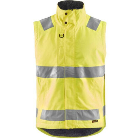 Gilet de travail sans manches haute visbilité hydrofuge 3870 Jaune fluo XXXL