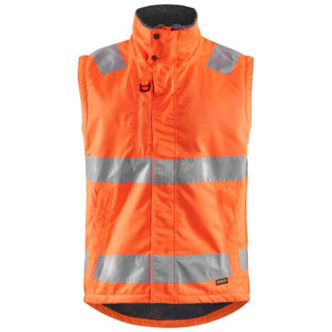Gilet de travail sans manches haute visbilité hydrofuge 3870 Orange fluo S