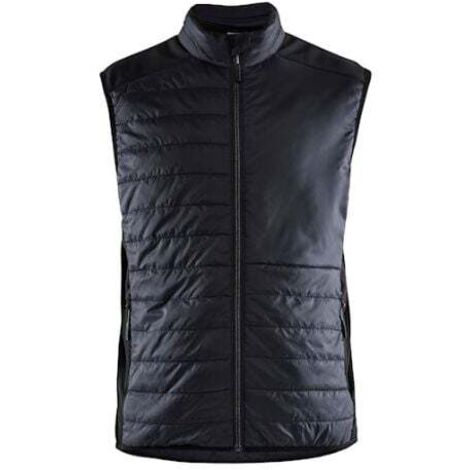 Gilet de travail sans manches matelassé 3863 Noir/Gris foncé XL