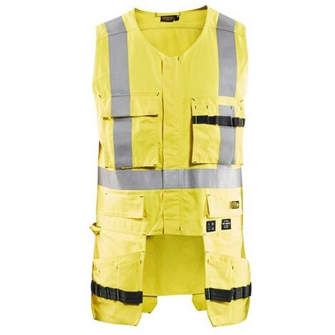 Gilet de travail sans manches multinormes inhérent 3089 - Jaune fluo S
