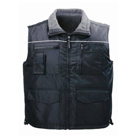 CARISTE Gilet polaire de travail sans manche Noir
