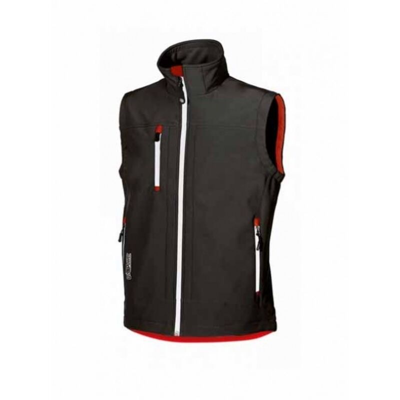 U-power - Gilet de travail sans manches softshell climb - Noir m