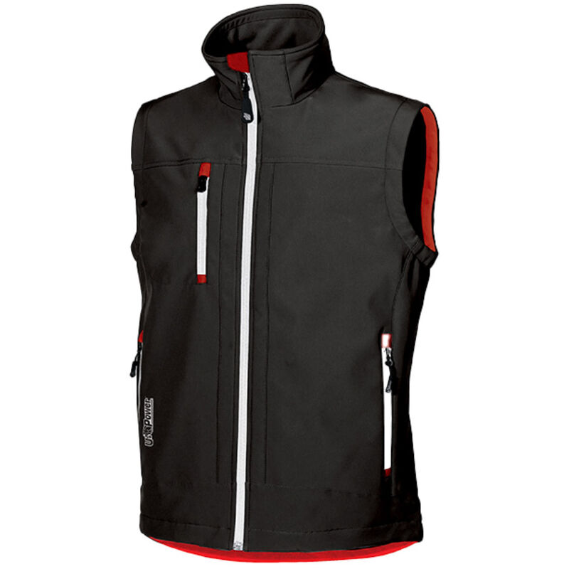 Gilet de travail sans manches softshell CLIMB - Noir 4XL