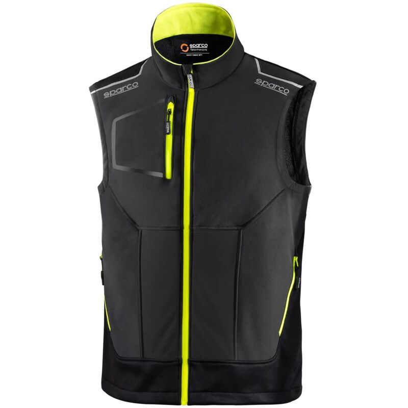 Sparco 02419GSGF Tech Illinois Gilet léger Gris/Jaune L