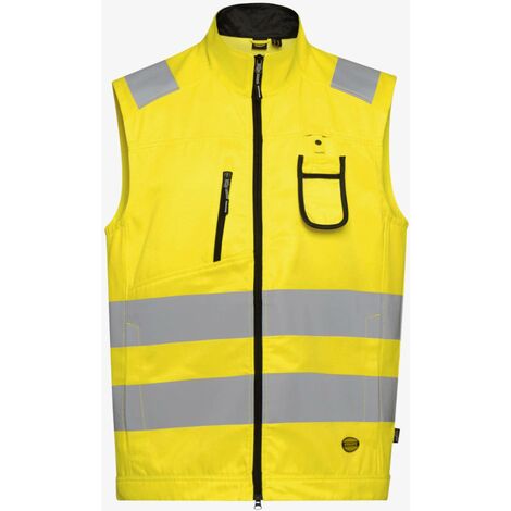 Gilet Diadora alta visibilità giallo fluo - Taglia: L