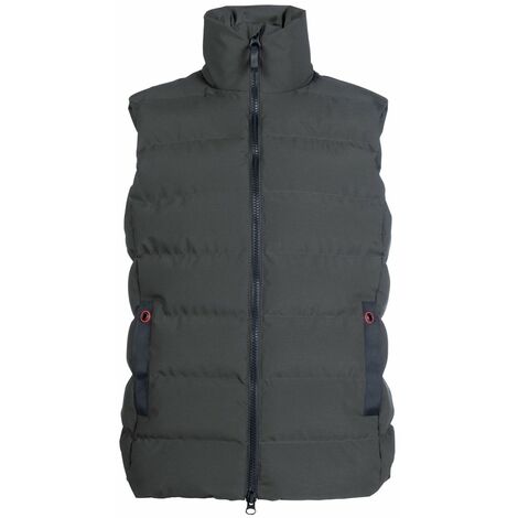 Gilet equitazione uomo smanicato imbottito modello Alster: M, verde oliva 5700