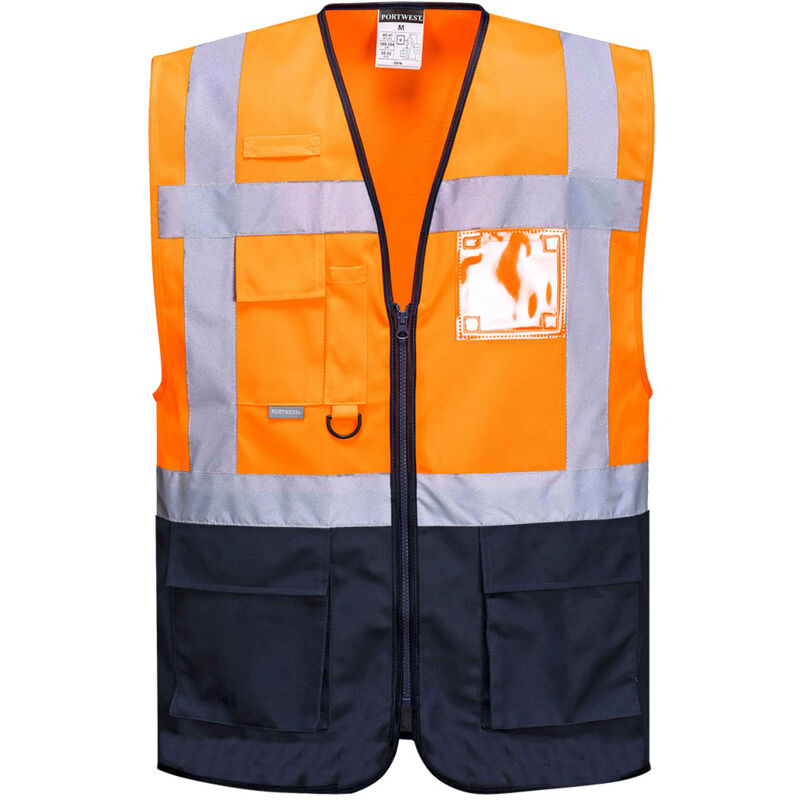 Gilets Executive Warsaw Orange/Marine m