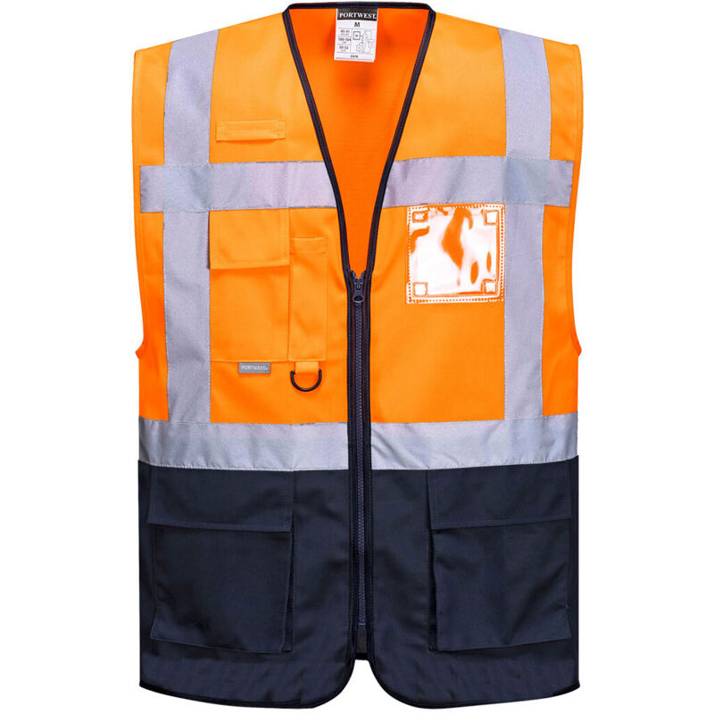 Gilets Executive Warsaw Orange/Marine xl