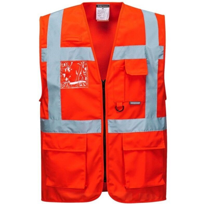Gilet Haute Visibilité Executive-Berlin Portwest Rouge 3XL