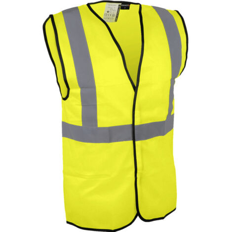 Gilet Haute Visibilité Jaune Fluo Visibilité Optimale, Sécurité Accrue - Générique