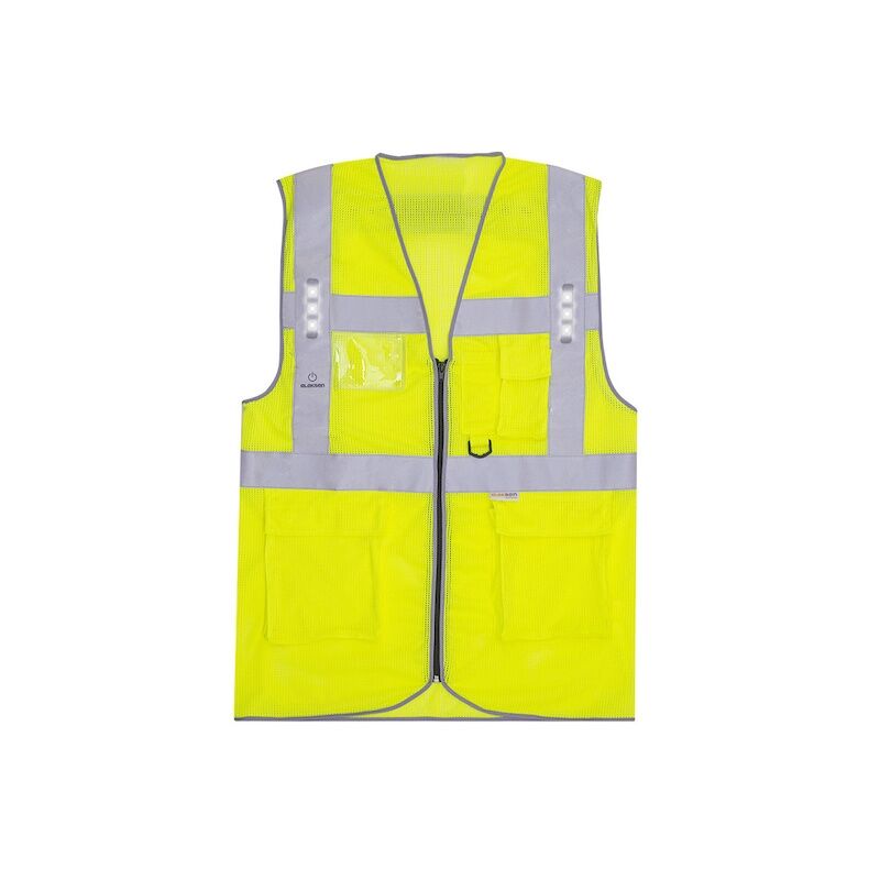 T2S - Gilet haute visibilité jaune safari air led - 2XL