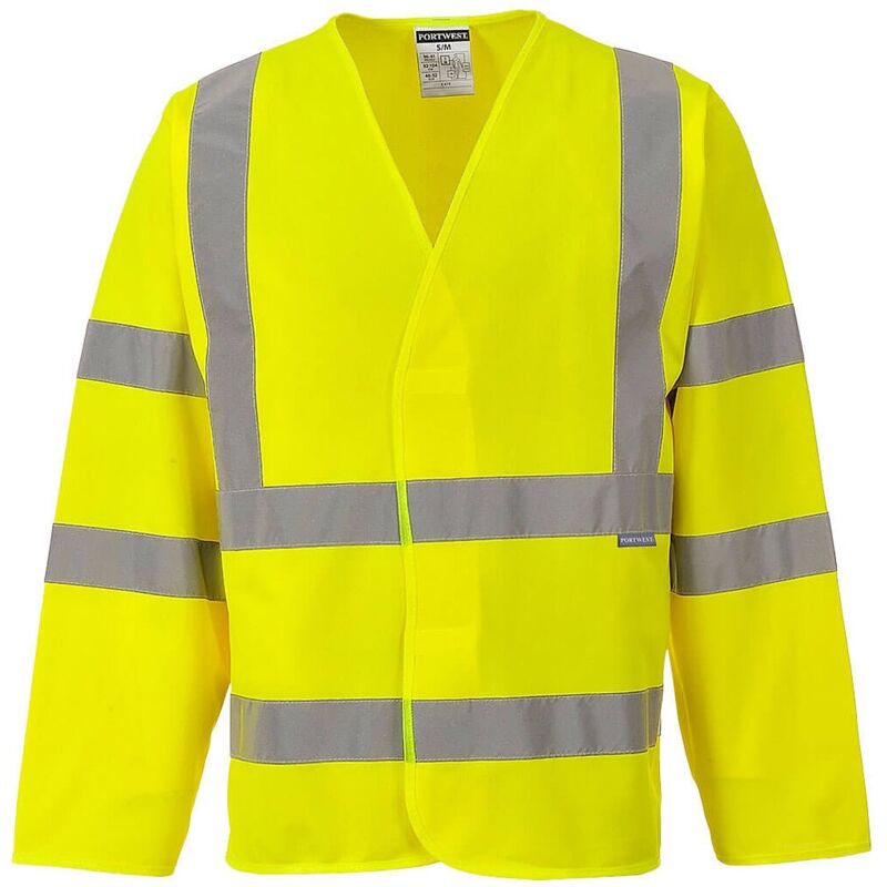 Gilet 2 Bandes & Baudrier Manches Longues Couleur : Jaune Taille L/xl Portwest