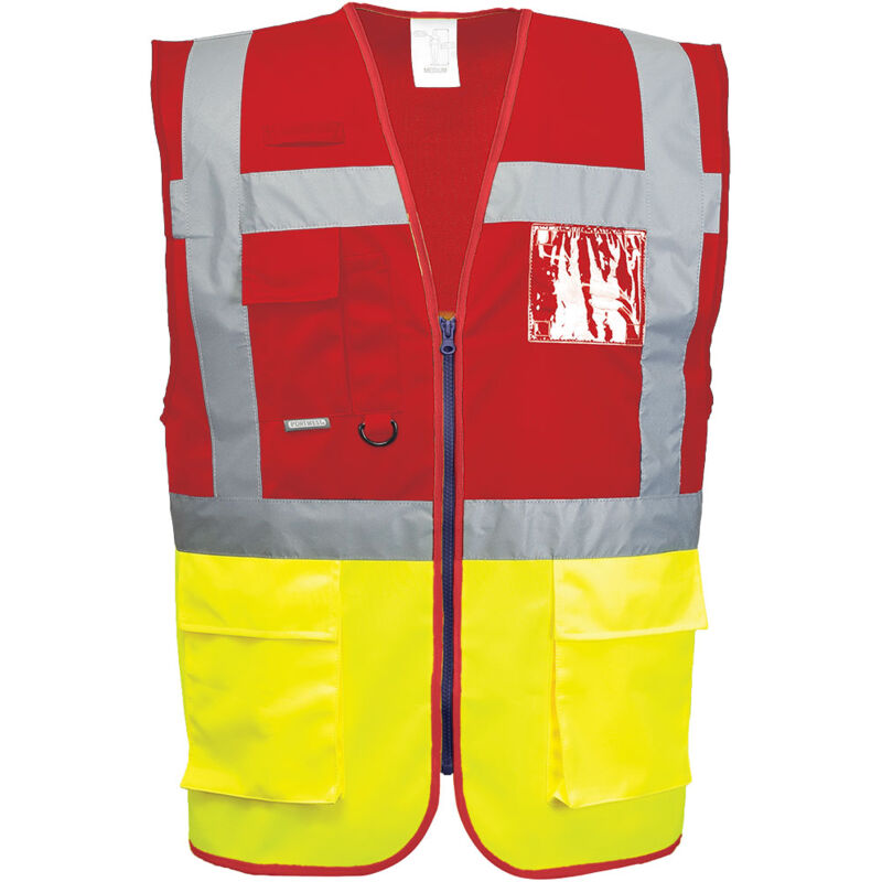 Gilet Executive Paris Hi-Vis bicolore Jaune/Rouge XL