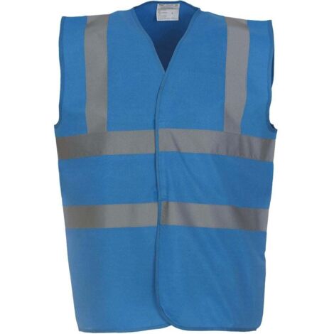 Gilet haute visibilité YOKO Bleu Saphir XL.