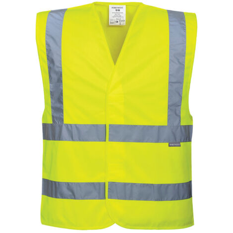 Gilet Hi-Vis Baudrier & Double Ceinture couleur : Jaune taille 6X/7X - PORTWEST