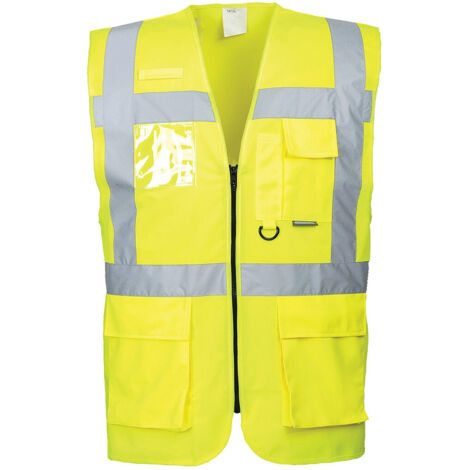 Gilet Hi-Vis Executive - Berlin couleur : Jaune taille L - PORTWEST