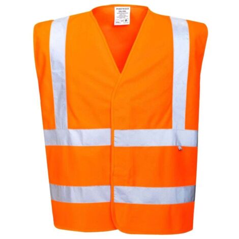 Gilet Hv Antistatico e Resistente alle Fiamme Colore: Arancione Taglia L/XL - Portwest