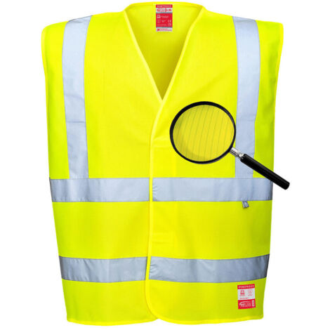 Gilet HV antistatique et flamme résistant couleur : Jaune taille 4X/5X - PORTWEST