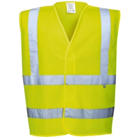 Gilet HV antistatique et flamme résistant couleur : Jaune taille S/M - PORTWEST