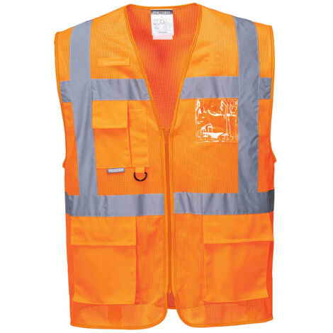 gilet HV Meshair Athène couleur : Orange taille M - PORTWEST
