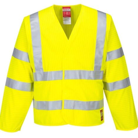 Gilet Hv Ml Antistatique - Résistante à La Flamme Couleur : Jaune Taille S/m - Portwest
