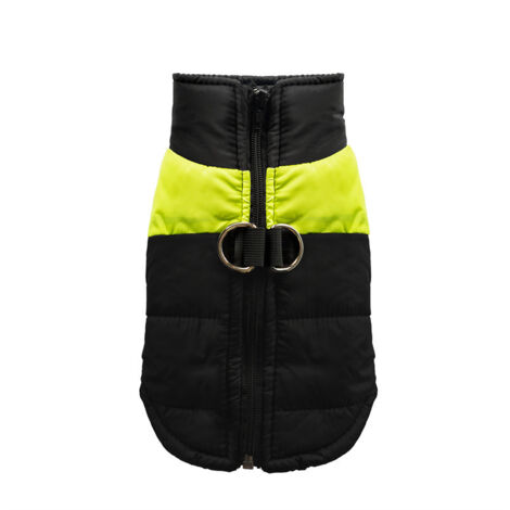 Gilet in cotone a blocchi di colore verde e nero, taglia 3XL (circonferenza torace 58 cm, consigliato per animali domestici di peso compreso tra 9,5 e 12 kg), giacca impermeabile per cani, gilet per a