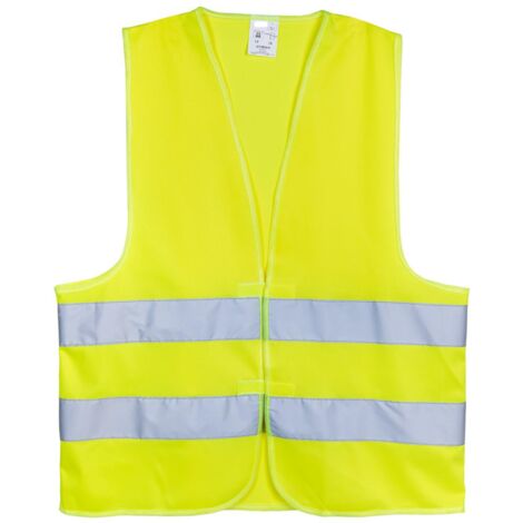GILET JAUNE HAUTE VISIBILITÉ, DE SÉCURITÉ, VESTE RÉFLÉCHISSANTE XL
