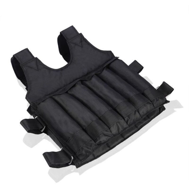 Gilet lesté sport Exercice d'entraînement Fitness 50 kg chargement maximum poids d'entraînement réglable gilet lesté
