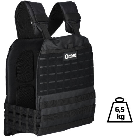 GILET LESTÉ TACTIQUE RÉGLABLE TKO07 6,5 KG HMS PREMIUM