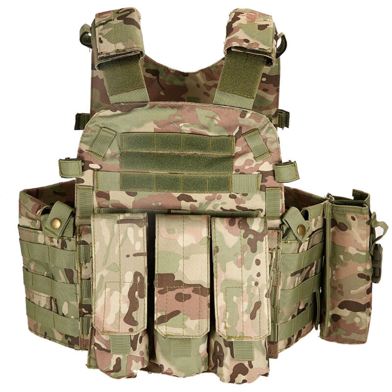 Gilet modulaire d'extérieur pour hommes, équipement de chasse, gilet de transport de charge avec poche d'hydratation