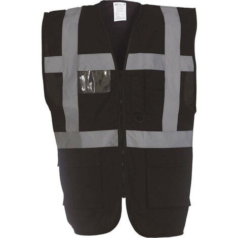 Gilet multifonction haute visibilité Yoko Noir 3XL - Noir