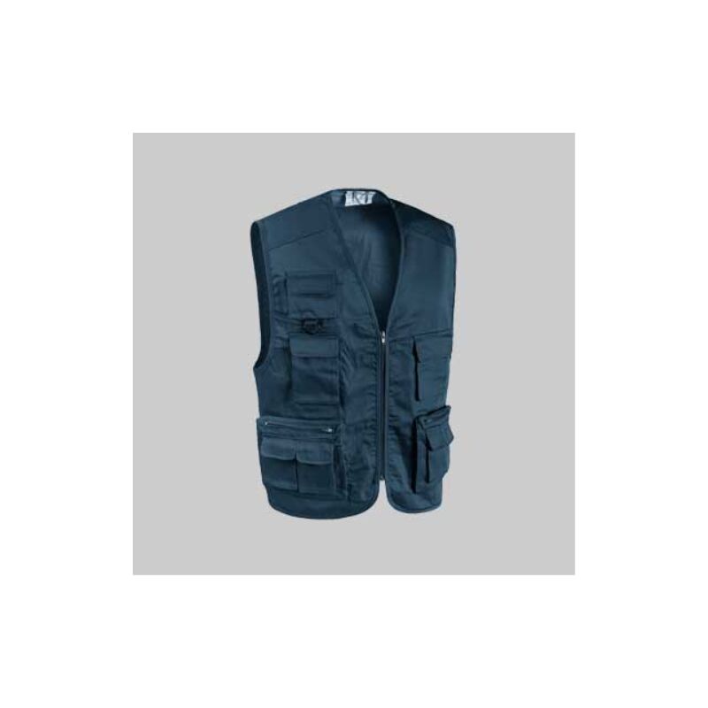 Gilet multitasche blu tg. l