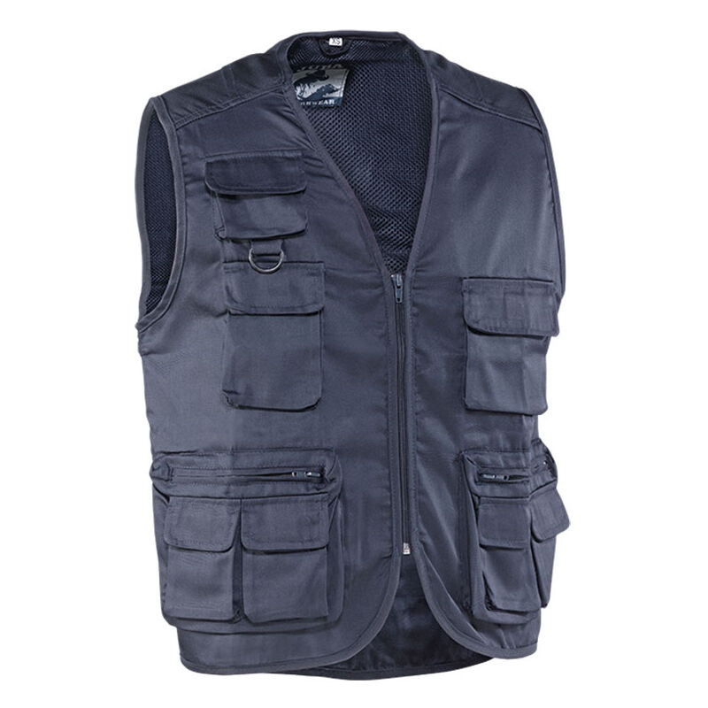 Juba - Gilet doublure polyester coton marine taille -s