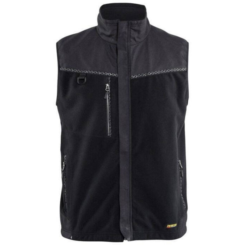 Gilet de travail sans manches polaire coupe-vent 3855 - Noir xs